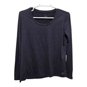 Freely Long Sleeve Purple Performance Top Small